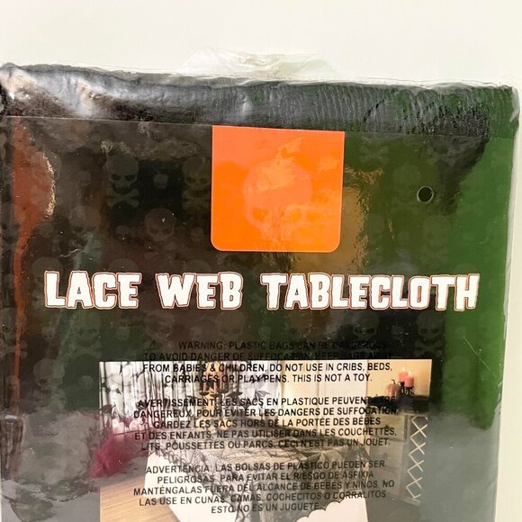 Spirit Lace Web Tablecloth Halloween Decor - Picture 9 of 9